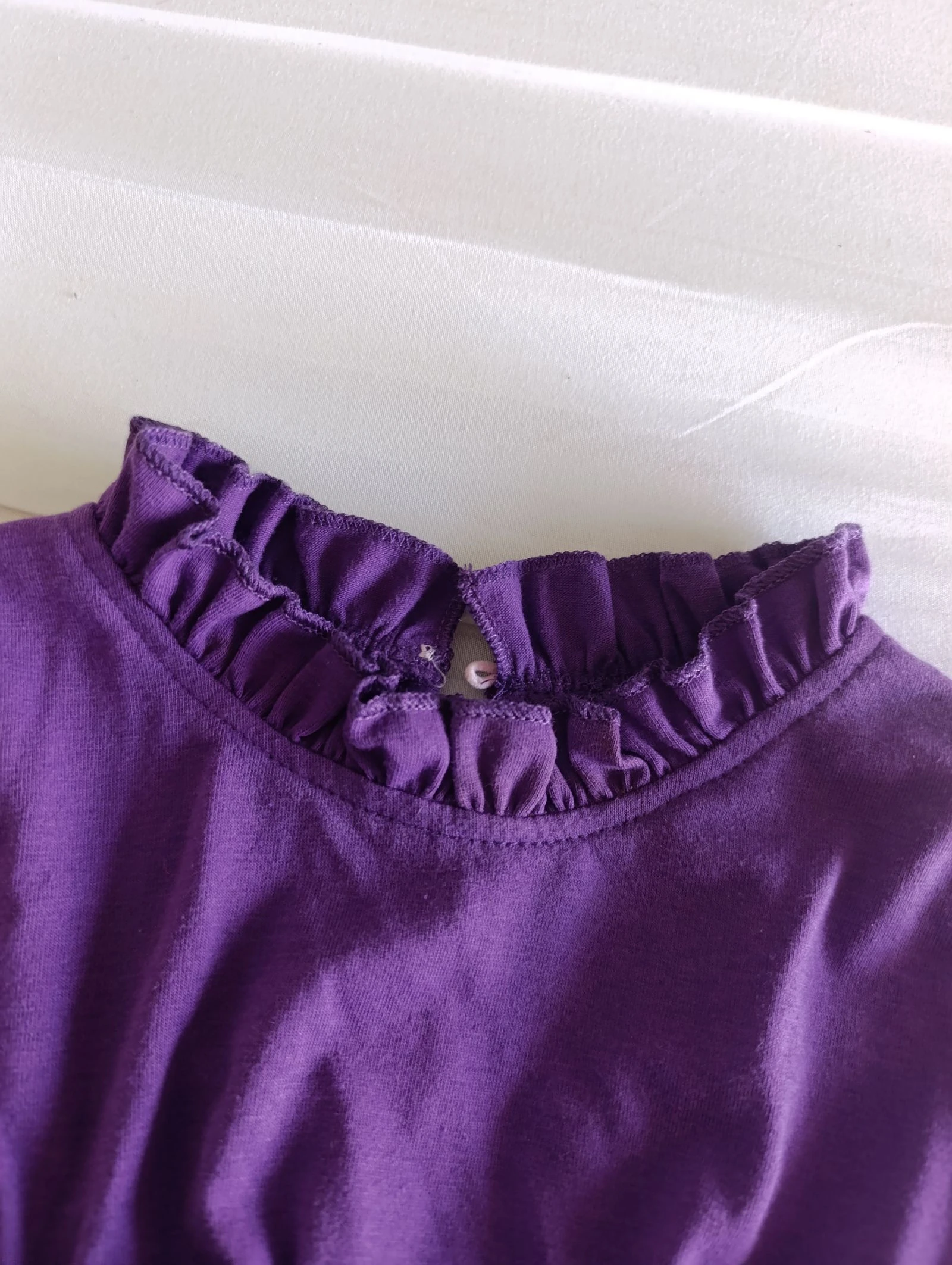 Beautiful purple ruffled dress for girls – photo 5